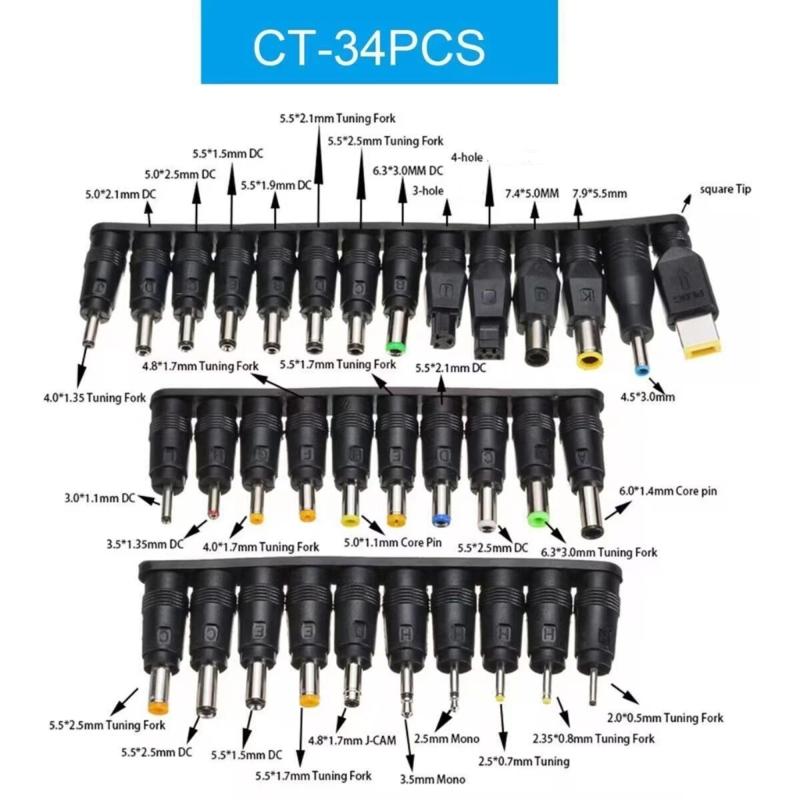 Универсальный кабель-преобразователь Type C на DC5525 5521, PD140W, для различных электронных устройств и зарядных устройств, с регулировкой напряжения