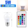 220V E27 Светодиодные лампы LED 3W 5W 10W 15W ИК Пульт управления Изменяемая Цветная RGB Светодиодная лампа Лампа-прожектор Рождественские Хэллоуин атмосферные огни