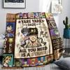1PC Jojos Bizarre Adventure Patterned Flannel Blanket Suitable For All Seasons For Home Decor Warmth And Comfort Gifts Holiday Present