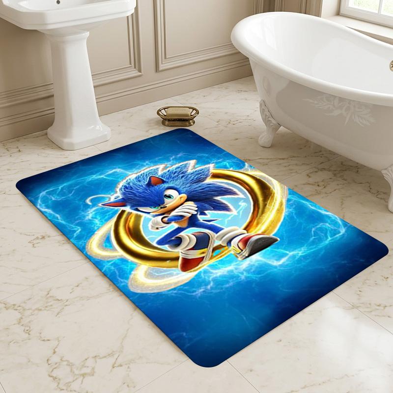 Sonic Living Room Nonslip Area Rug Soft Carpet For Bedroom Game Playroom Sofa Office Home Decor Doormat Christmas Gift C922471