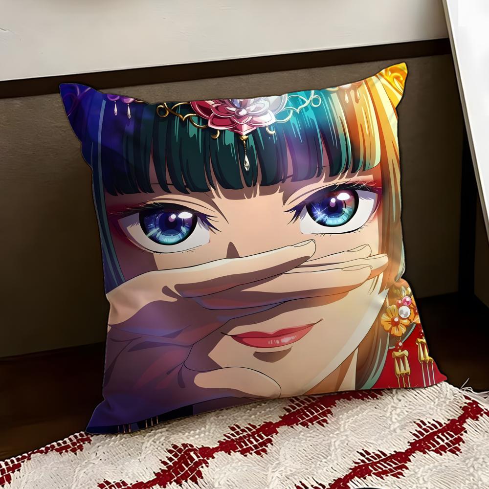 The AApothecary Diaries Anime Cushion Cover Reversible Soft Durable Pillow Cover Home  Car MultiScene Use for Daily Comfort