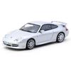 Tarmac Works X iXO 1/64 Porsche 911 GT3 (Тип 996) Серебристый - Модель автомобиля Global64 литая