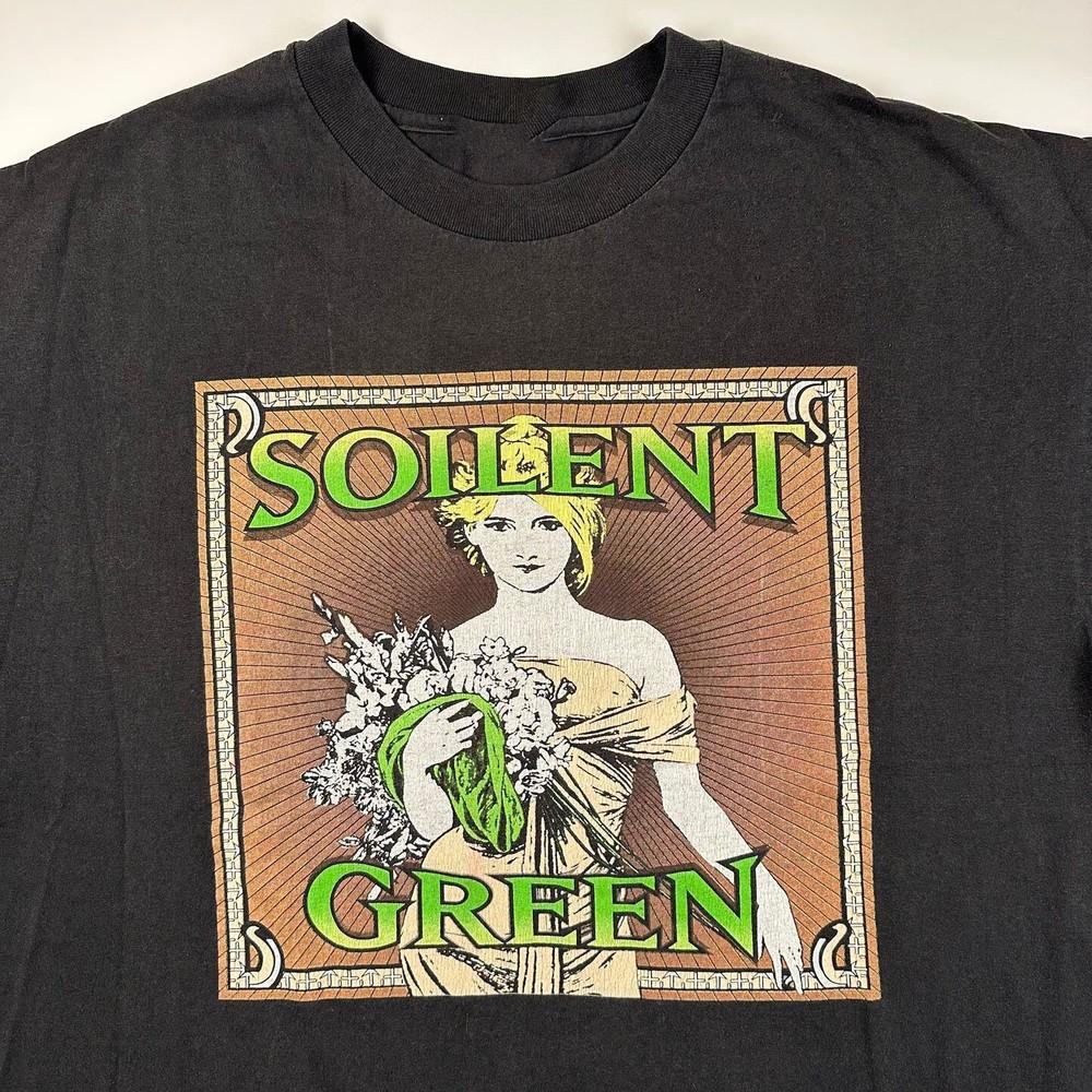 90-е Soileent Green группа Хлопок Черная Футболка Унисекс Концерт S до 5XL BO318
