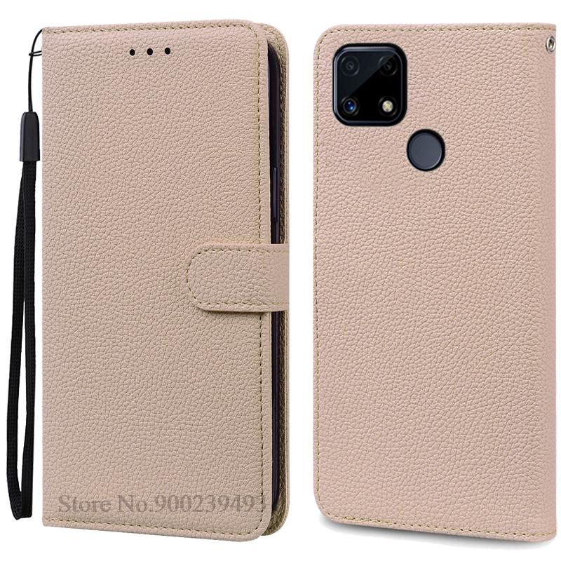 Чехол C25/C25S для Realme C25S, кожаный чехол-кошелек, флип-чехол для Realme C25, чехол-книжка, чехол для телефона, бампер, Fundas