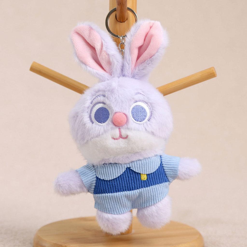 Nick Zootopia Cartoon And Judy Plush Keychain For Girls Backpack Decoration