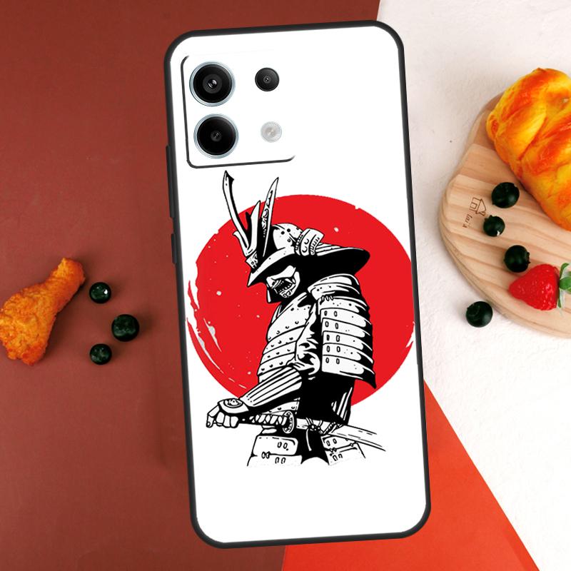 Чехол Воин Самурай для Xiaomi Redmi Note 13 14 Pro 9 10 11 12 Pro 10S 11S 12S Redmi 13C 10C 12C 14C Coque