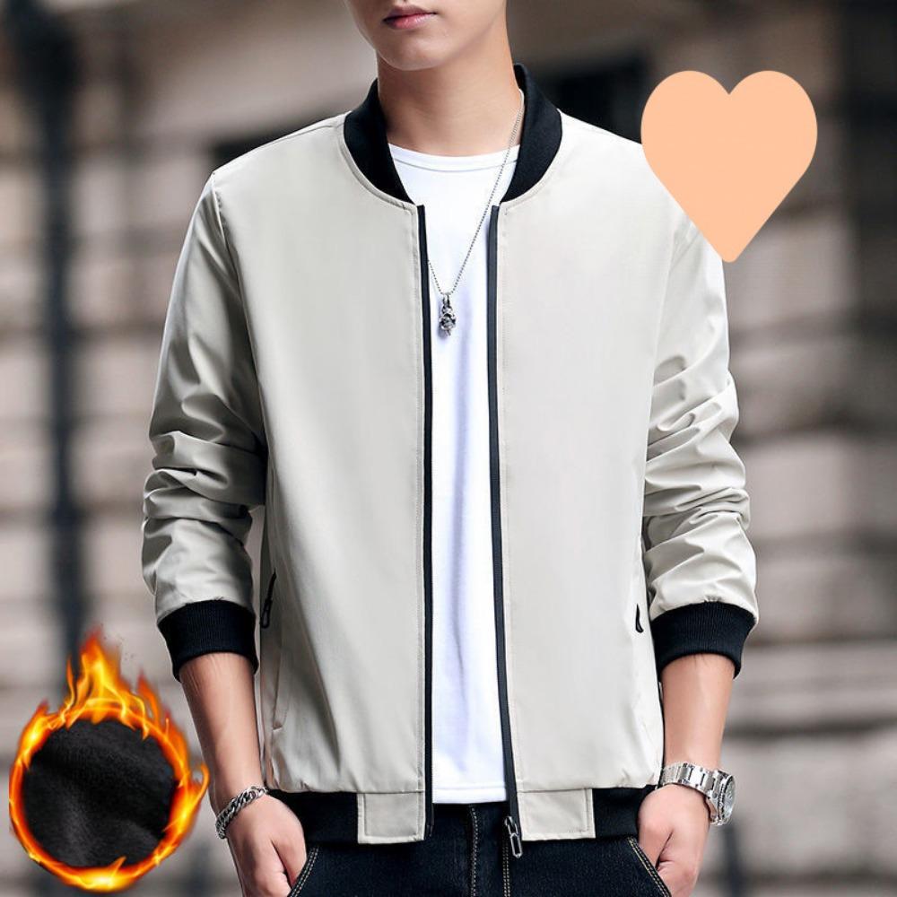 Мужские куртки Весна и осень Новые куртки Мужские модные свободные Свободная и универсальная повседневная одежда для молодых и мужчин среднего возраста