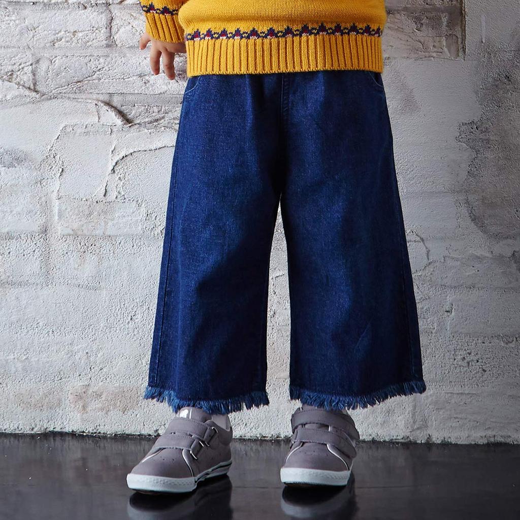 MIKIHOUSE Pants 130cm Indigo Blue DOUBLE_B 63-3203-261