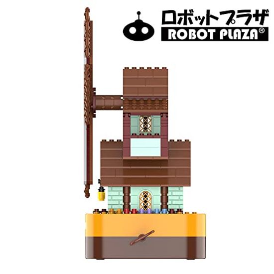 ROBOT PLAZA Игрушечная музыкальная шкатулка 425 деталей Детская развивающая игрушка Подарок на день рождения (Ветряная мельница)