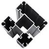 WPC Fence Panel 180 x 146 cm Black
