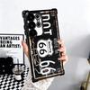Retro Vintage License Plate Soft Phone Case For Samsung Galaxy S26 Ultra S25 Edge S24 FE S23 Plus S22 S21 + S20 Plating Anti-Fal