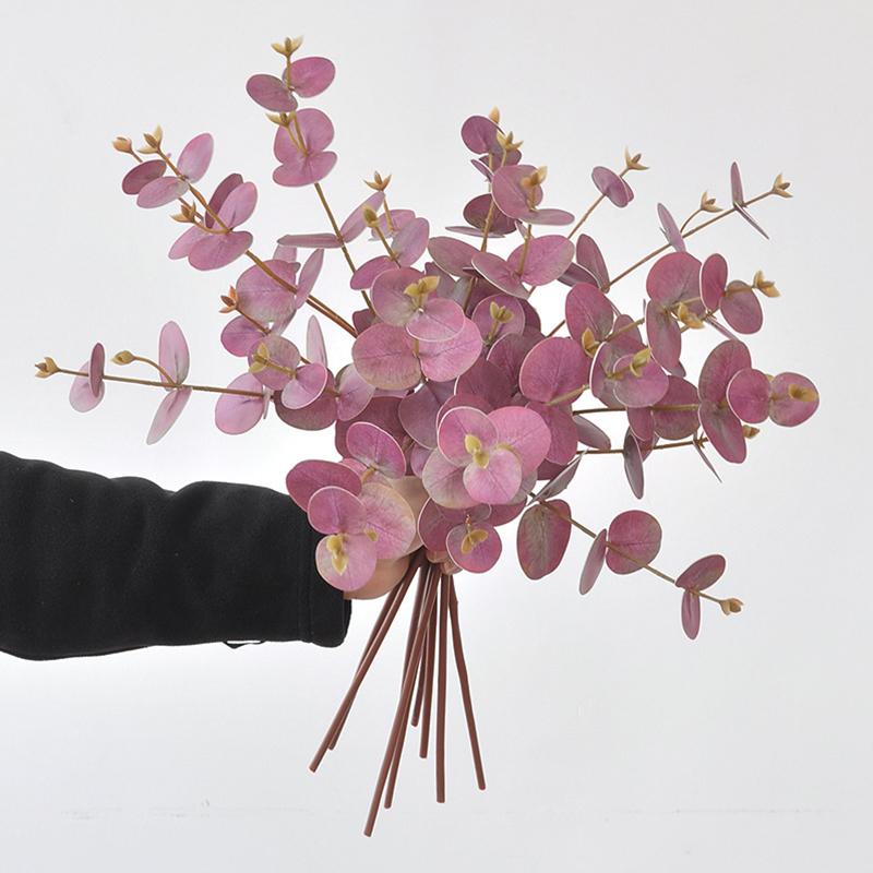 1 шт./2 шт. Форма эвкалипта Украшение для дома Искусственное растение Пейзаж Цветочная композиция 3D-печать Цветочное искусство 52 см