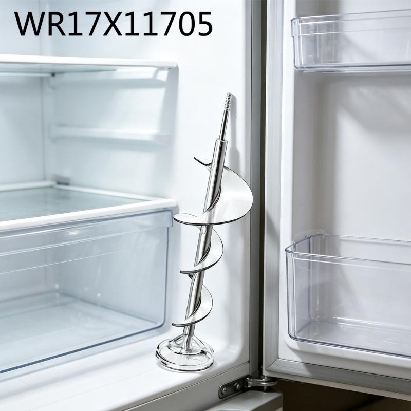 Ремонтный блок для шнека морозильной камеры WR17X11705, Запасная часть с металлическим валом и пластиковыми лопастями для планового обслуживания