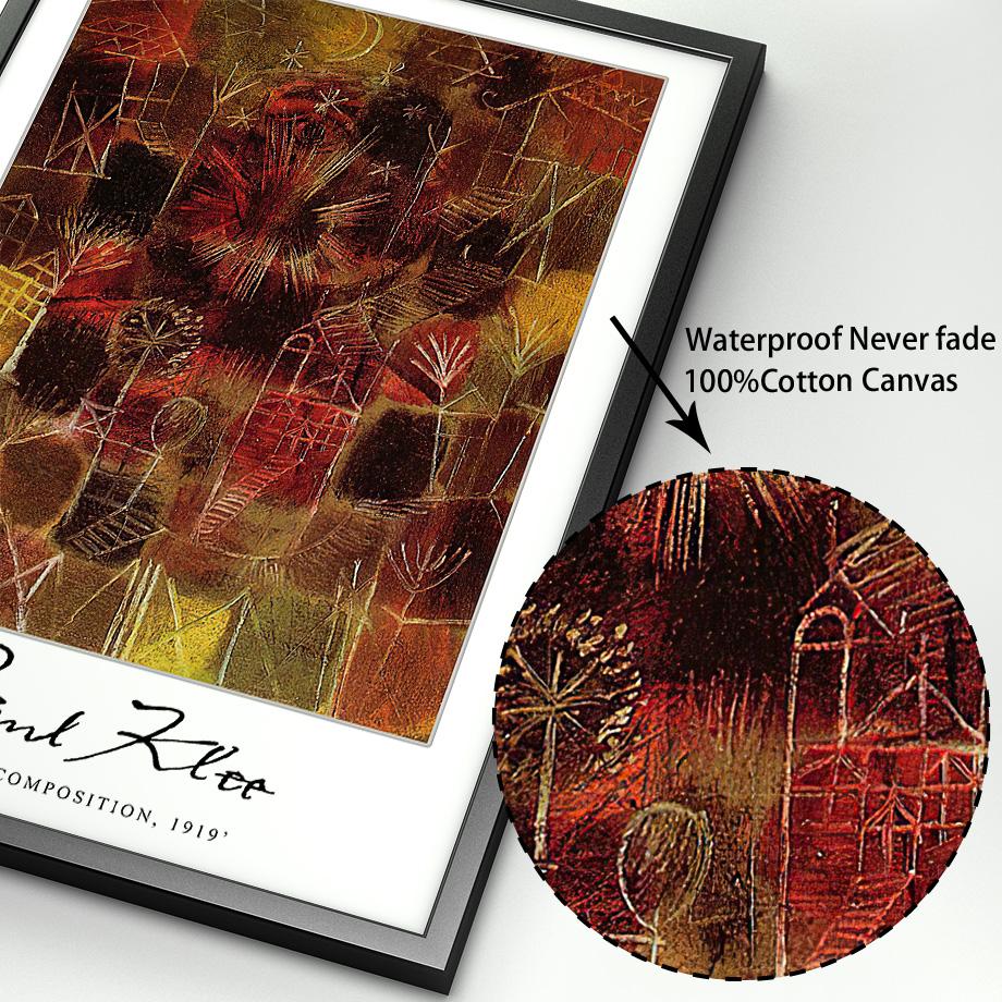 Сюрреализм Аннотация Пауль Клее Цветочный настенный художественный принт Холст Картина Винтаж плакат на скандинавскую тему настенные панно для декора гостиной