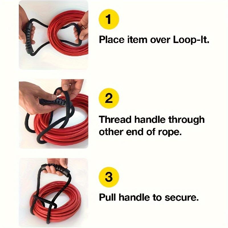 Extension Cord Organizer, Multipurpose Heavy-Duty Storage Strap With Handle, Fit Garages, RV And Boat Storage And Organization