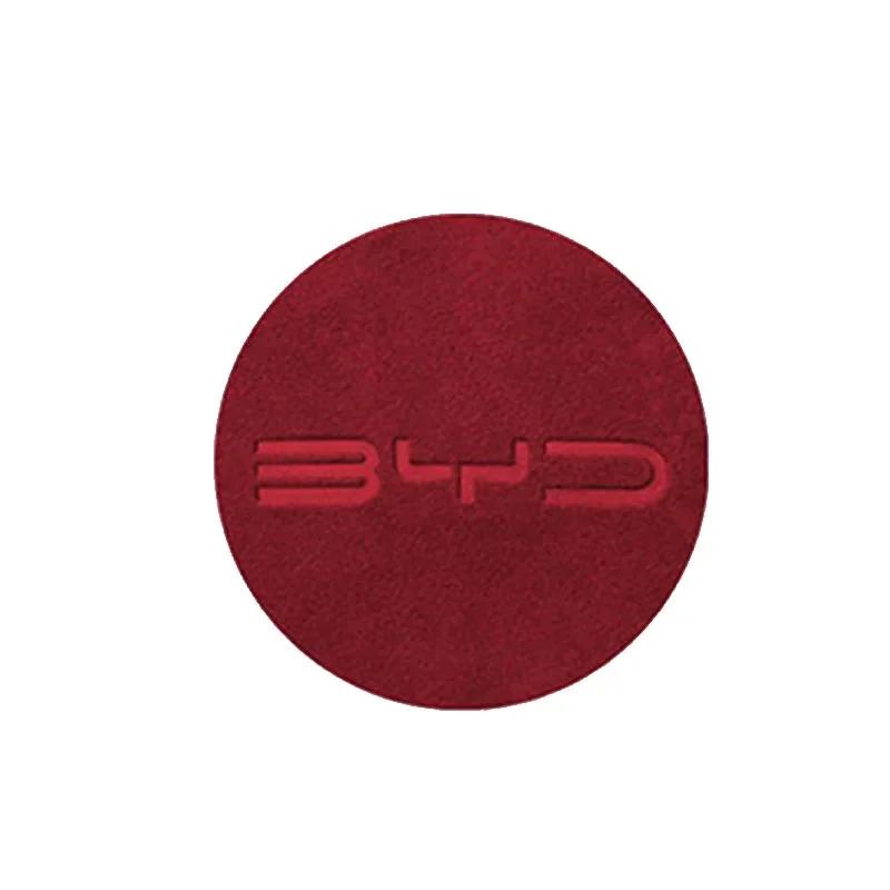 Для BYD Atto 1 3 dolphin Yuan PLus 2023 Наклейка на центр руля автомобиля Чехол из замши Автоаксессуары