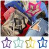 INS Extra-large Star Hair Clip Solid Color Funny Hair Grip Openwork Star Hairpin  Children's Toys