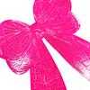 Big Shining Pink Sequin Bow Embroidered Patch, Customizable Iron-On Patch for Bags, Jackets, Hats, and Fashion Accessories