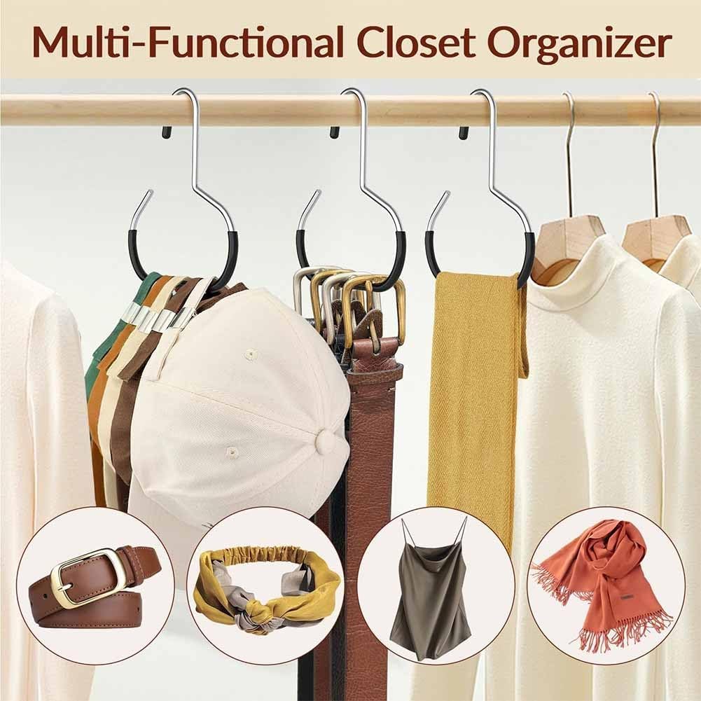 Durable Steel Hangers: Maximize Closet Space with Versatile Storage, Hat Organizer, Stainless Hat Hanger, Hats Rack Closet Organizers Clothes Storage