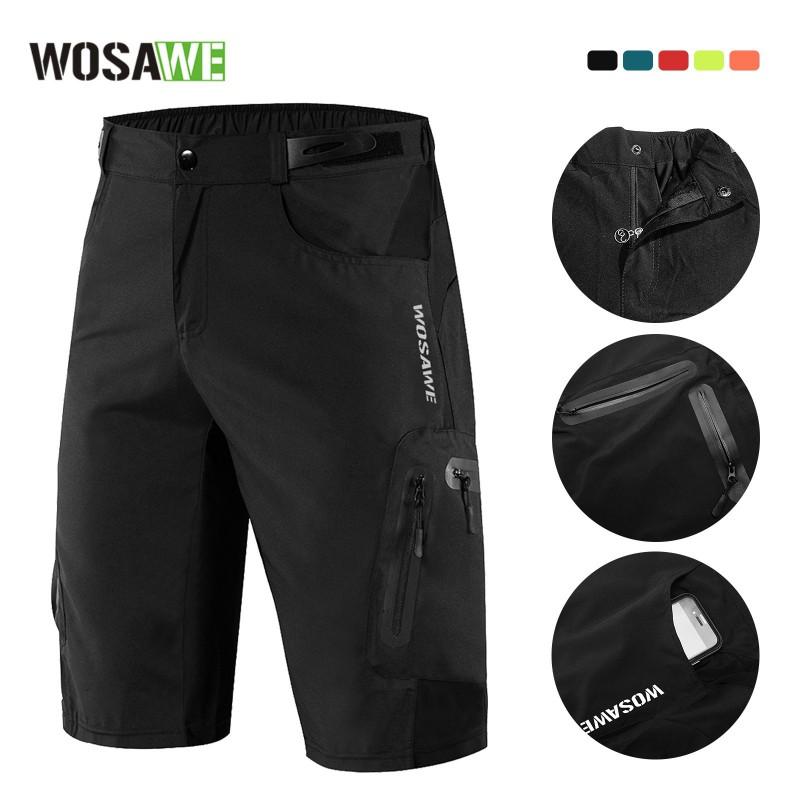 WOSAWE Quick-Dry Cycling Shorts Mountain Biking Trail Riding Hiking Outdoor Sports Breathable 5-Shorts
