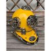 U.S Navy Yellow Antique Diving Helmet - Mark V Deep SCA Scuba Divers Helmet