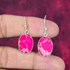 Pink Sea Sediment Earrings, 925 Solid Sterling Silver Gemstone Jewelry, Handmade Earrings, For Thanksgiving