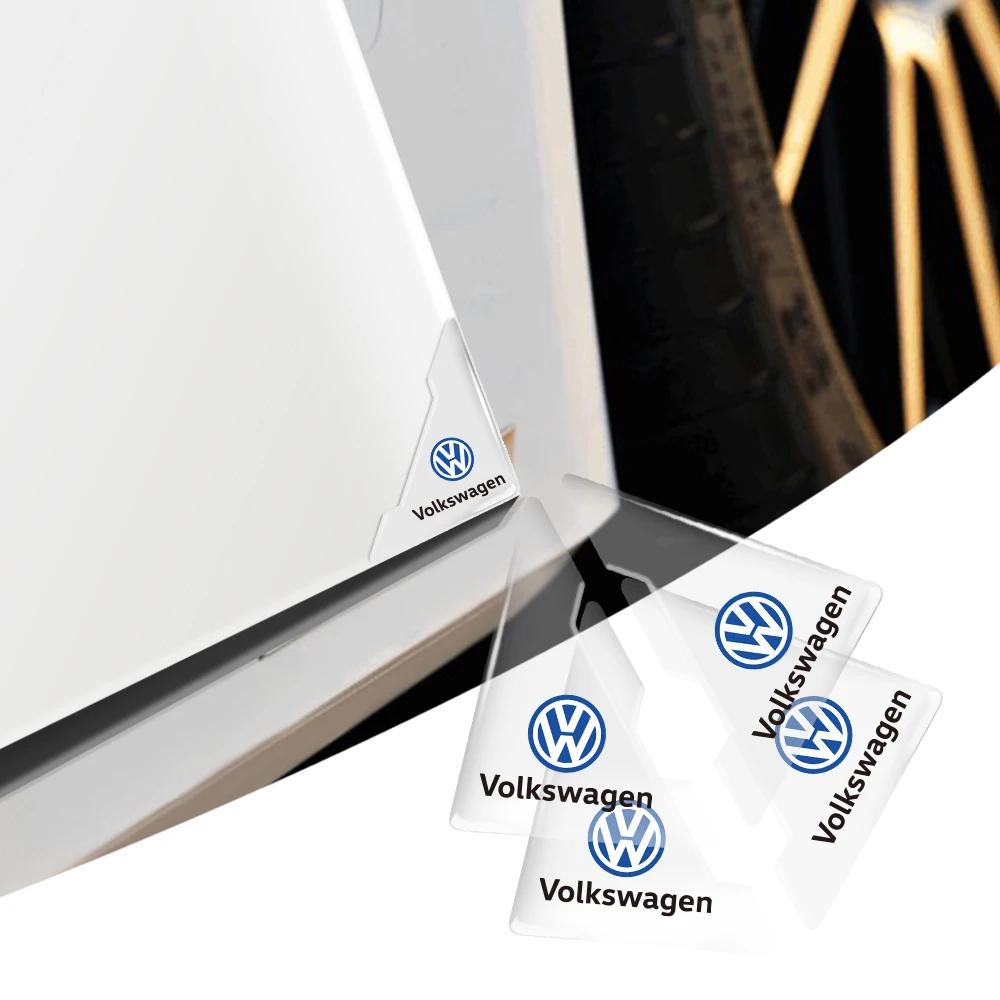 2026 Горячие Для VW VOLKSWAGEN 2/4 шт. Прозрачный Силиконовый Угловой Защитный Чехол от Столкновений на Дверь Автомобиля Автоаксессуары Для Volks