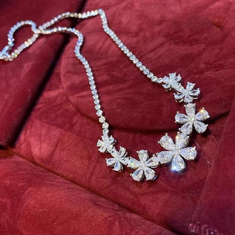 Sace Gems Классический медный сплав Циркон женский кулон ожерелье модный подарок