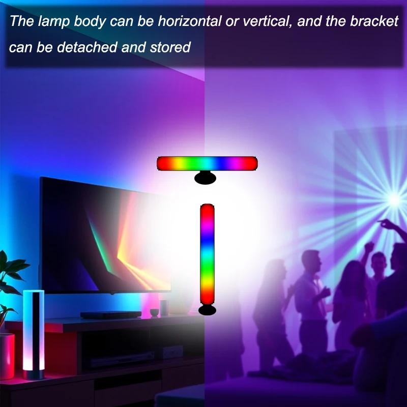 LED USB Light Bar RGB Color Changing TV Backlight Remote Symphony Atmosphere Light Strips Music Rhythm Ambient Pickup Lamp Decor