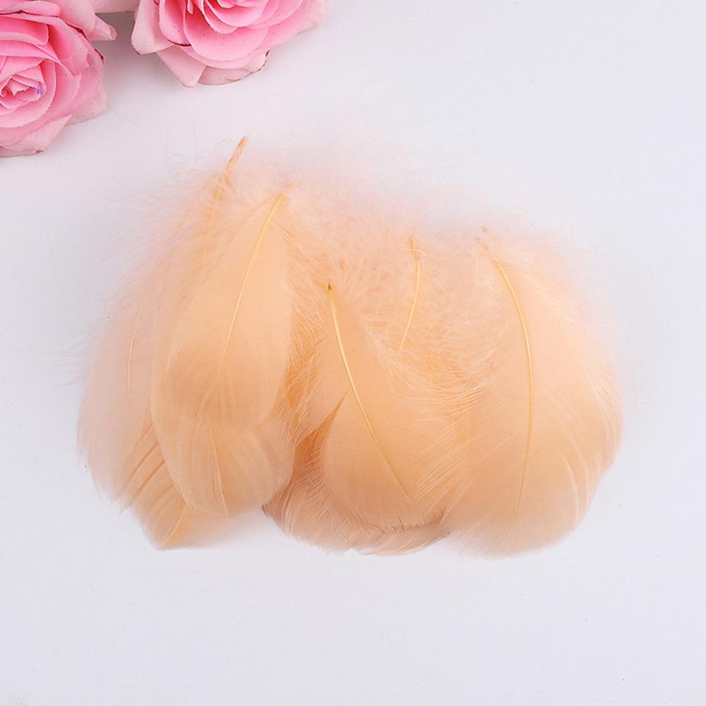 100pcs Natural Swan Feather Plume 7-12cm Dream Catcher Feathers Goose Feathers for DIY Craft