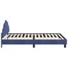 Children s Bed Frame with Headboard Police Blue 80 x 200 cm Velvet