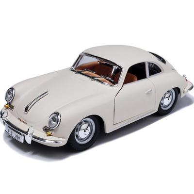 Браго 1:24 Porsche 356B COUPE 1961 Литая модель автомобиля, цвет слоновой кости, 1 шт.