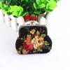Floral Women  Retro Mini Vintage Flower Clutch Bag Small Wallet Coin Purse Credit Card Holder