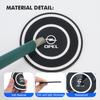 nlvg6 2pcs Silicone Car Cup Holder Coaster Non-Slip Anti Dust Cup Mat For Opel Insignia Corsa Zafira Mokka Grandland Antara Ampera