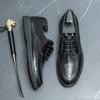 Новые повседневные кожаные мужские туфли-оксфорды на шнуровке, мужская повседневная обувь, модная офисная обувь, деловая обувь ручной работы для джентльменов