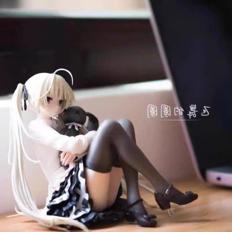 New Cute Anime Figure Kasugano Sora Yukino Girl Statue Car Dashboard Ornament PC Case Desktop Decor Model Doll Collectible Model Gift for Anime Fans