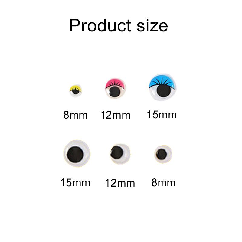 100 шт./упак. Самоклеящиеся глазки-шарики для кукол, аксессуары, глаза для DIY, скрапбукинга, поделок, рукоделия, ручной работы, игрушек TMZ
