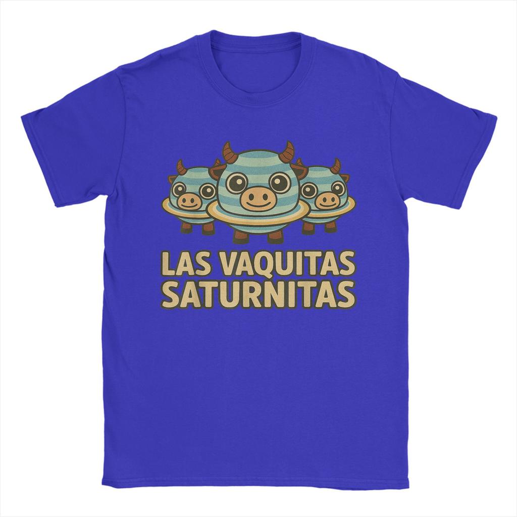 Повседневная футболка Летняя Las Vaquitas Saturnitas Смешная Итальянская Детская Футболка-мем Футболка для мужчин с коротким рукавом