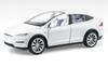 1/24 Tesla Model X SUV Модель автомобиля из сплава, литые металлические транспортные средства, имитация модели автомобиля, коллекция звуков и света, детская игрушка в подарок