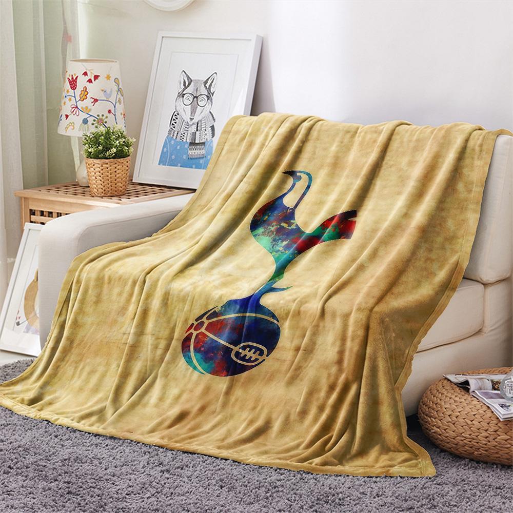 Tottenham Hotspur Football Club Flannel Blanket, High quality Comfortable for All Seasons, Home Decor, Warmth and Comfort