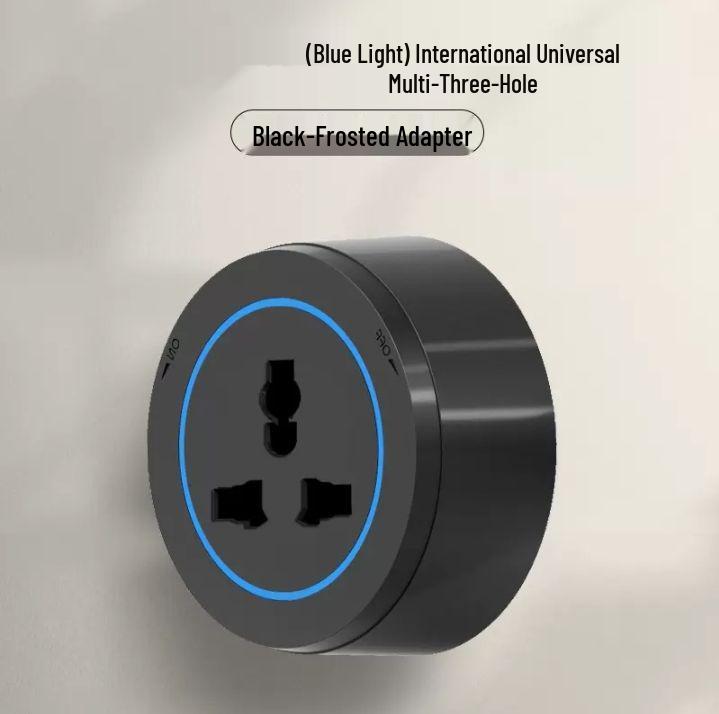 Универсальная черная трековая многофункциональная сетевая розетка с USB и индукционной подсветкой