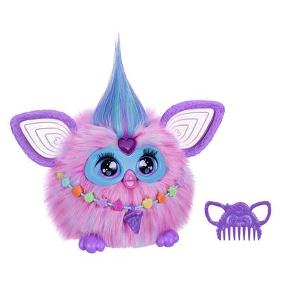 Hasbro Furby Cotton Candy Pink and Blue - интерактивная игрушка с голосовым управлением для мальчиков и девочек от 6 лет и старше, в комплект входит 15 модных аксессуаров,