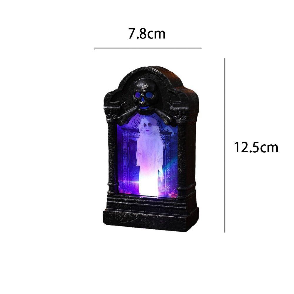 Creative Skull Lamp Retro LED Nightlight Durable Luminous Tombstone Night Light Secret Room
