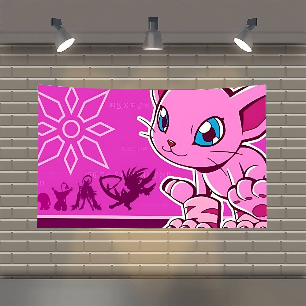DDigimon AAdventure Flag Flags Personalized Items Flags For Bedrooms Home Tapestry