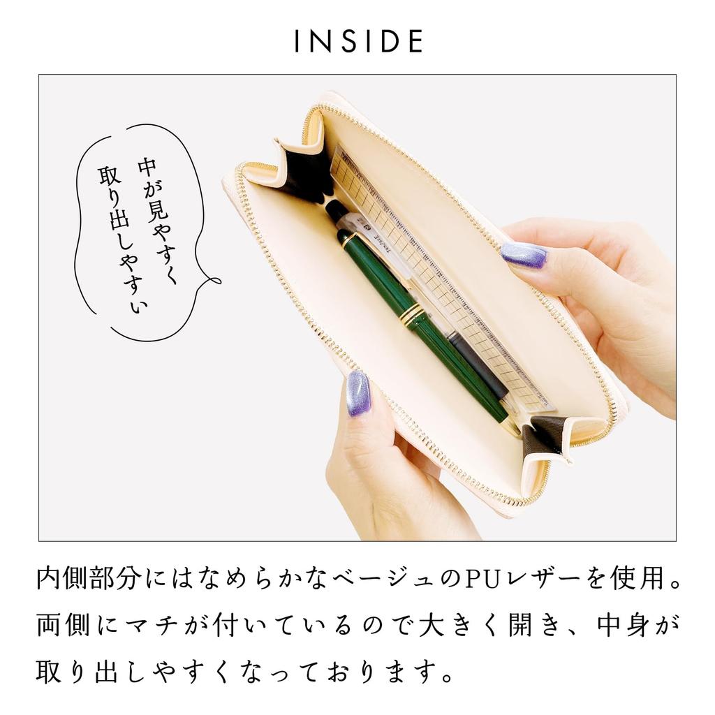 Натуральная кожа круглый пенал тонкий компактный тонкий пенал держатель для ручек простые канцелярские принадлежности коровья кожа тисненая эмалированная кожа витражное стекло синего цвета