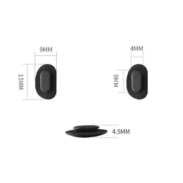 20шт(10pairs) Противоскользящие резиновые подушечки для очков, солнцезащитные очки, аксессуары для очков, черные, белые, нажимные