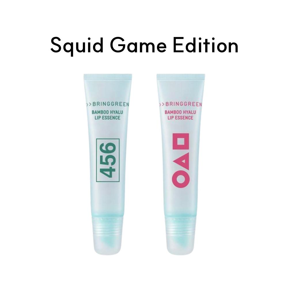 BRINGGREEN X SQUID GAME Bamboo Hyalu Lip Essence Двойная упаковка (11 г х 2 шт.) / бальзам для губ