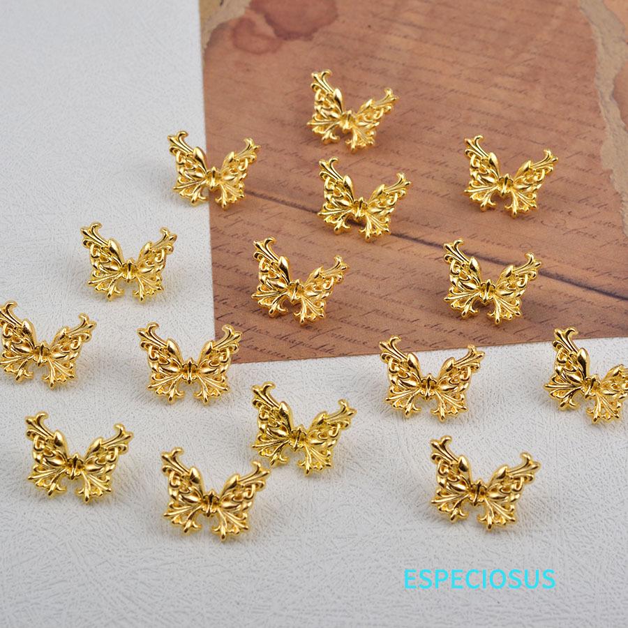 Посеребренный 3D браслет из бусин-бабочек, металлические разделители для DIY