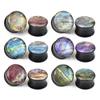 2pcs 6-50mm Gradient Color Acrylic Ear Gauges Tunnels Plugs Ear Stretcher Expander Body Piercing Jewelry for Women Men