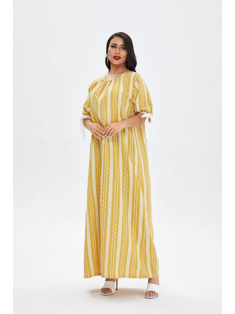 Women's Casual Summer Dress Pajamas - Ethnic Arabic Robe